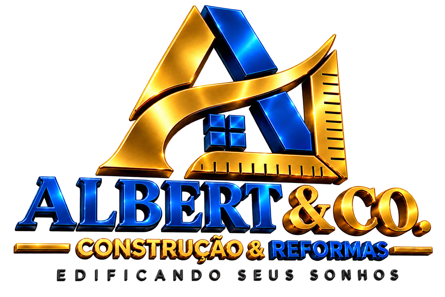 Logo Albert & Co. Construção & Reformas